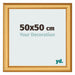 Cadre Photo 50x50cm Or Mat MDF Lazio De Face Mesure | Yourdecoration.fr