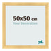 Cadre Photo 50x50cm Or Vintage MDF Pisa De Face Mesure | Yourdecoration.fr