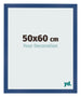 Cadre Photo 50x60 cm Bleu Fonce MDF Bologna De Face Mesure | Yourdecoration.fr