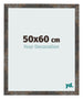 Cadre Photo 50x60 cm Metal Oxyde MDF Bologna De Face Mesure | Yourdecoration.fr