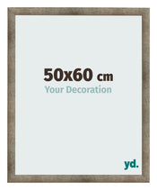 Cadre Photo 50x60 cm Metal Vintage MDF Bologna De Face Mesure | Yourdecoration.fr