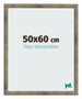 Cadre Photo 50x60 cm Metal Vintage MDF Bologna De Face Mesure | Yourdecoration.fr