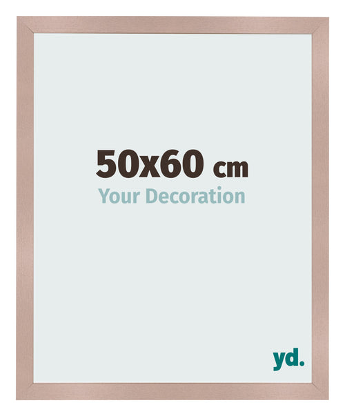 Cadre Photo 50x60 cm Rose Ancien MDF Bologna De Face Mesure | Yourdecoration.fr