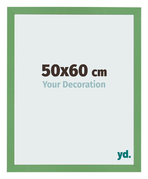 Cadre Photo 50x60 cm Vert MDF Bologna De Face Mesure | Yourdecoration.fr