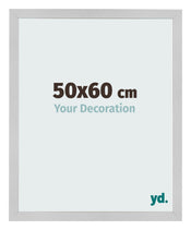 Cadre Photo 50x60cm Acier Inoxydable MDF Bologna De Face Mesure | Yourdecoration.fr