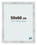 Cadre Photo 50x60cm Aluminium Brosse MDF Pisa De Face Mesure | Yourdecoration.fr