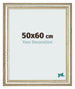 Cadre Photo 50x60cm Brillance Metallique MDF Lazio De Face Mesure | Yourdecoration.fr