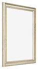 Cadre Photo 50x60cm Brillance Metallique MDF Lazio De Face Oblique | Yourdecoration.fr