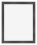 Cadre Photo 50x60cm Noir Argent Poli MDF Pisa De Face | Yourdecoration.fr