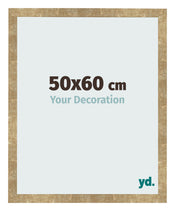 Cadre Photo 50x60cm Or Antique MDF Bologna De Face Mesure | Yourdecoration.fr