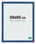 Cadre Photo 50x65 cm Bleu Fonce MDF Bologna De Face Mesure | Yourdecoration.fr