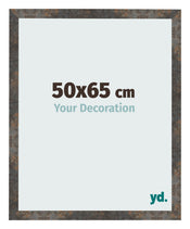 Cadre Photo 50x65 cm Metal Oxyde MDF Bologna De Face Mesure | Yourdecoration.fr