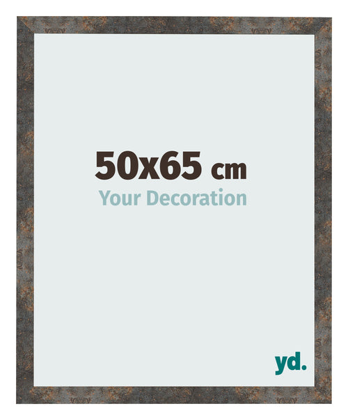 Cadre Photo 50x65 cm Metal Oxyde MDF Bologna De Face Mesure | Yourdecoration.fr