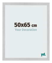 Cadre Photo 50x65cm Acier Inoxydable MDF Bologna De Face Mesure | Yourdecoration.fr