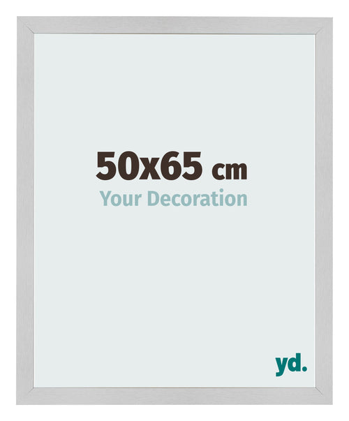 Cadre Photo 50x65cm Acier Inoxydable MDF Bologna De Face Mesure | Yourdecoration.fr