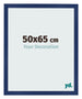 Cadre Photo 50x65cm Bleu Foncé Patiné MDF Bologna De Face Mesure | Yourdecoration.fr