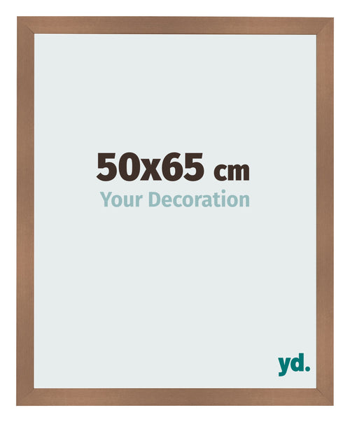 Cadre Photo 50x65cm Cuivre Décor MDF Bologna De Face Mesure | Yourdecoration.fr