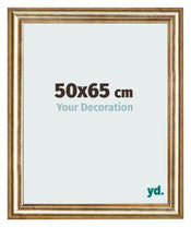 Cadre Photo 50x65cm Or Antique MDF Lazio De Face Mesure | Yourdecoration.fr