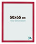 Cadre Photo 50x65cm Rouge MDF Bologna De Face Mesure | Yourdecoration.fr