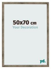 Cadre Photo 50x70 cm Metal Vintage MDF Bologna De Face Mesure | Yourdecoration.fr