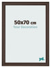 Cadre Photo 50x70cm Chene Fonce MDF Lazio De Face Mesure | Yourdecoration.fr