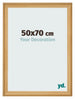 Cadre Photo 50x70cm De Pin Grain de Bois MDF Lazio De Face Mesure | Yourdecoration.fr