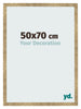 Cadre Photo 50x70cm Or Antique MDF Bologna De Face Mesure | Yourdecoration.fr
