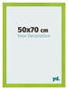 Cadre Photo 50x70cm Vert MDF Pisa De Face Mesure | Yourdecoration.fr