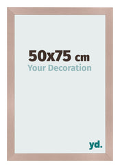 Cadre Photo 50x75 cm Rose Ancien MDF Bologna De Face Mesure | Yourdecoration.fr