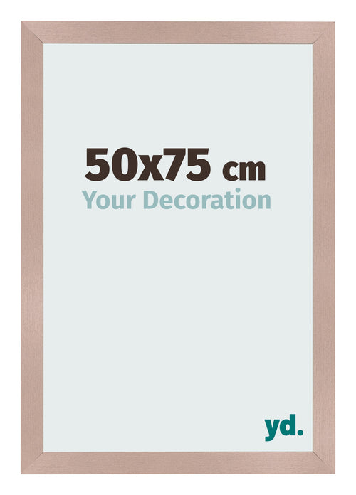 Cadre Photo 50x75 cm Rose Ancien MDF Bologna De Face Mesure | Yourdecoration.fr
