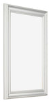 Cadre Photo 50x75cm Blanc Patine MDF Lazio De Face Oblique | Yourdecoration.fr