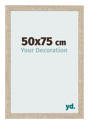 Cadre Photo 50x75cm Chêne Sonoma MDF Bologna De Face Mesure | Yourdecoration.fr