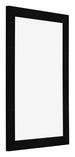 Cadre Photo 50x75cm Noir Argent Poli MDF Pisa De Face Oblique | Yourdecoration.fr