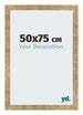 Cadre Photo 50x75cm Or Antique MDF Bologna De Face Mesure | Yourdecoration.fr