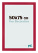 Cadre Photo 50x75cm Rouge MDF Bologna De Face Mesure | Yourdecoration.fr