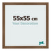 Cadre Photo 55x55 cm Chene Rustique MDF Bologna De Face Mesure | Yourdecoration.fr