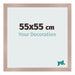 Cadre Photo 55x55 cm Rose Ancien MDF Bologna De Face Mesure | Yourdecoration.fr