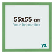 Cadre Photo 55x55 cm Vert MDF Bologna De Face Mesure | Yourdecoration.fr