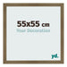 Cadre Photo 55x55cm Bronze Décor MDF Bologna De Face Mesure | Yourdecoration.fr