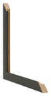 Cadre Photo 55x55cm Noir Grain de Bois MDF Bologna Detail Intersection | Yourdecoration.fr