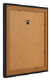 Cadre Photo 55x55cm Noir Grain de Bois MDF Lazio Arriere Oblique | Yourdecoration.fr