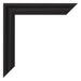 Cadre Photo 55x55cm Noir Grain de Bois MDF Lazio Detail Coin | Yourdecoration.fr