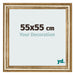 Cadre Photo 55x55cm Or Antique MDF Lazio De Face Mesure | Yourdecoration.fr