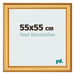 Cadre Photo 55x55cm Or Mat MDF Lazio De Face Mesure | Yourdecoration.fr
