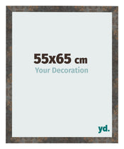 Cadre Photo 55x65 cm Metal Oxyde MDF Bologna De Face Mesure | Yourdecoration.fr