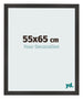 Cadre Photo 55x65 cm Noir Mat MDF Bologna De Face Mesure | Yourdecoration.fr