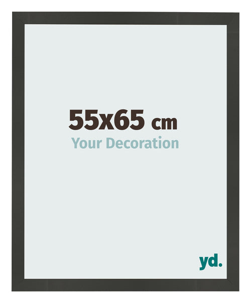 Cadre Photo 55x65cm Anthracite MDF Bologna De Face Mesure | Yourdecoration.fr