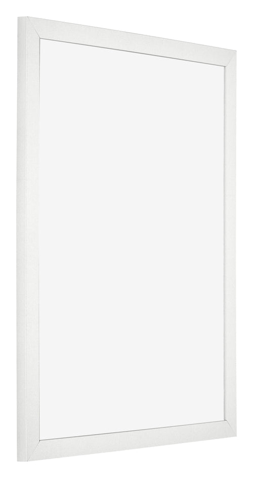 Cadre Photo 55x65cm Blanc Brillant MDF Bologna De Face Oblique | Yourdecoration.fr