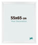 Cadre Photo 55x65cm Blanc Vintage MDF Pisa De Face Mesure | Yourdecoration.fr