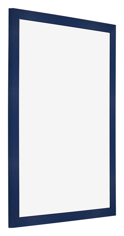 Cadre Photo 55x65cm Bleu Foncé Patiné MDF Bologna De Face Oblique | Yourdecoration.fr